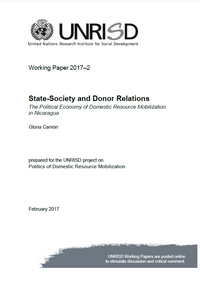 State-Society and Donor Relations: The Political Economy of Domestic Resource Mobilization in Nicaragua